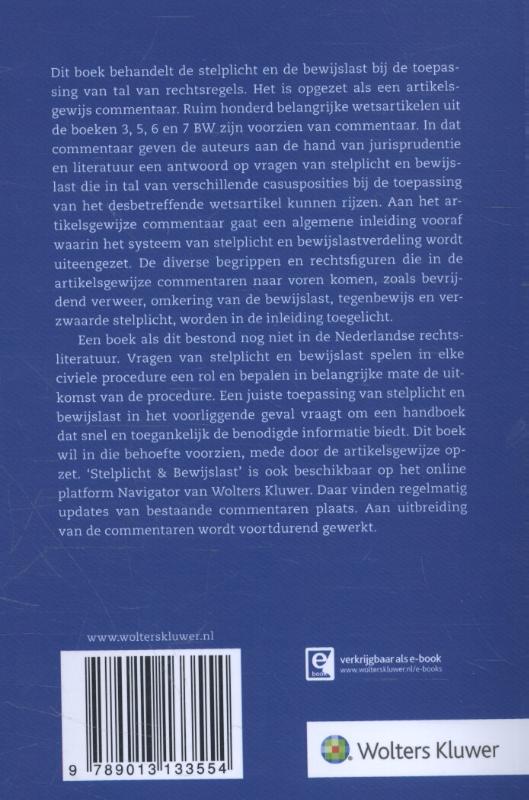 Achterkant van Stelplicht en Bewijslast