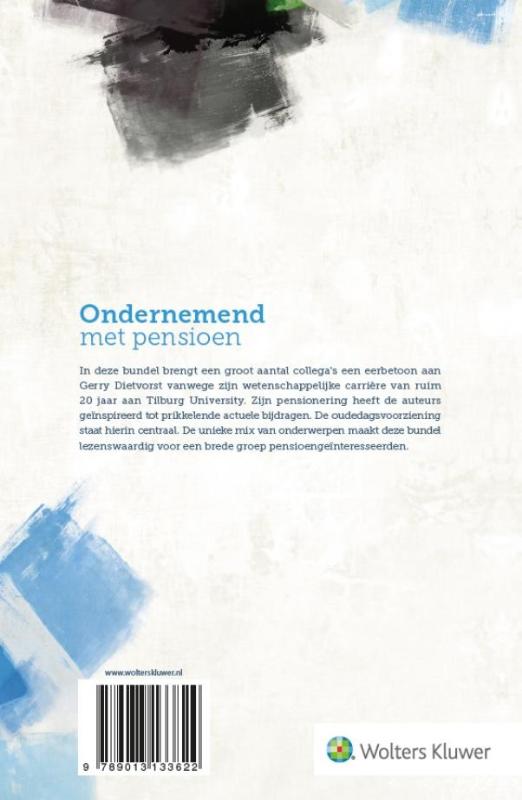 Achterkant van Ondernemend met pensioen