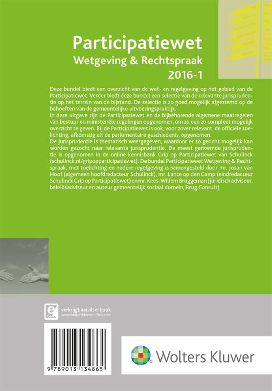 Achterkant van Participatiewet Wetgeving & Rechtspraak
