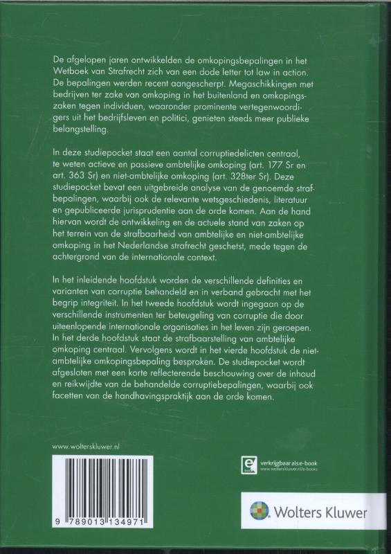Achterkant van Corruptiedelicten