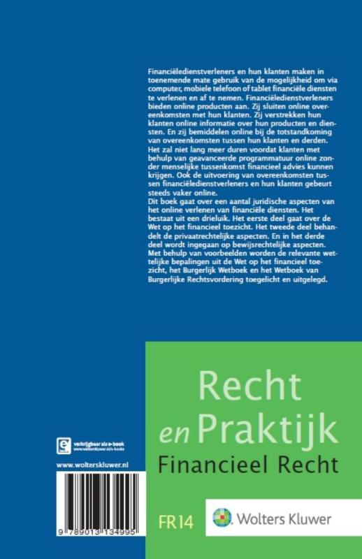 Achterkant van De financiëledienstverlener online