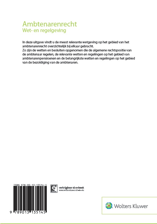 Achterkant van Ambtenarenrecht
