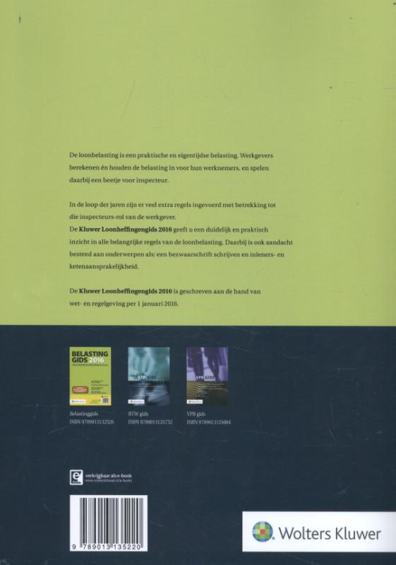Achterkant van 2016