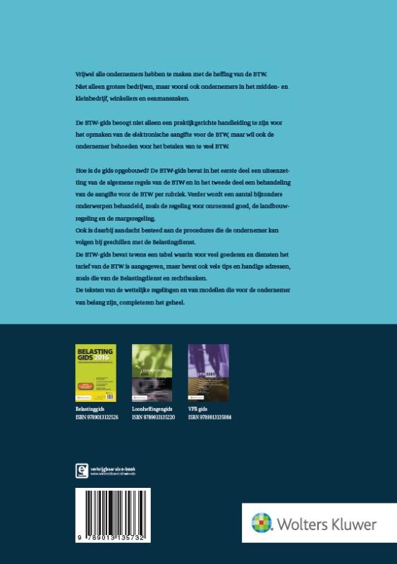 Achterkant van BTW-gids 2016