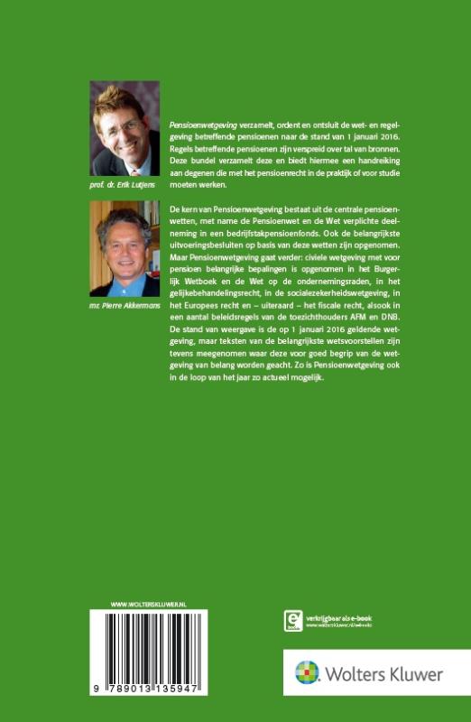 Achterkant van Pensioenwetgeving 2016