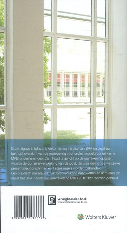 Achterkant van Jaarrekening MKB Checklist 2016