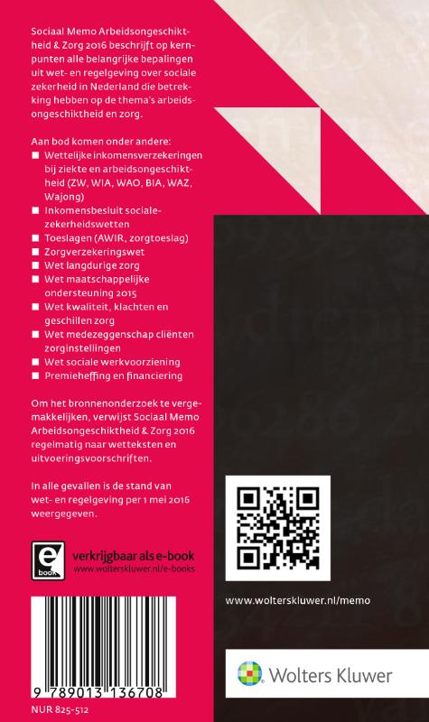 Achterkant van Arbeidsongeschiktheid & zorg 2016