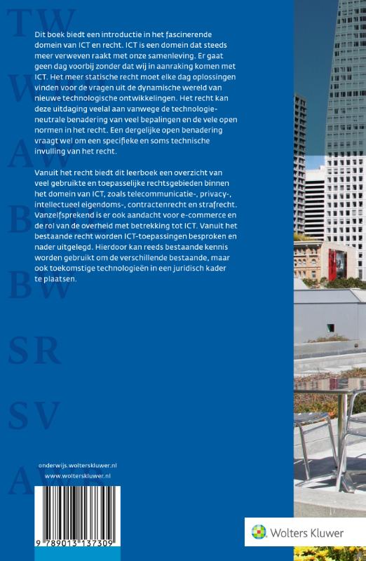 Achterkant van Inleiding ICT en recht