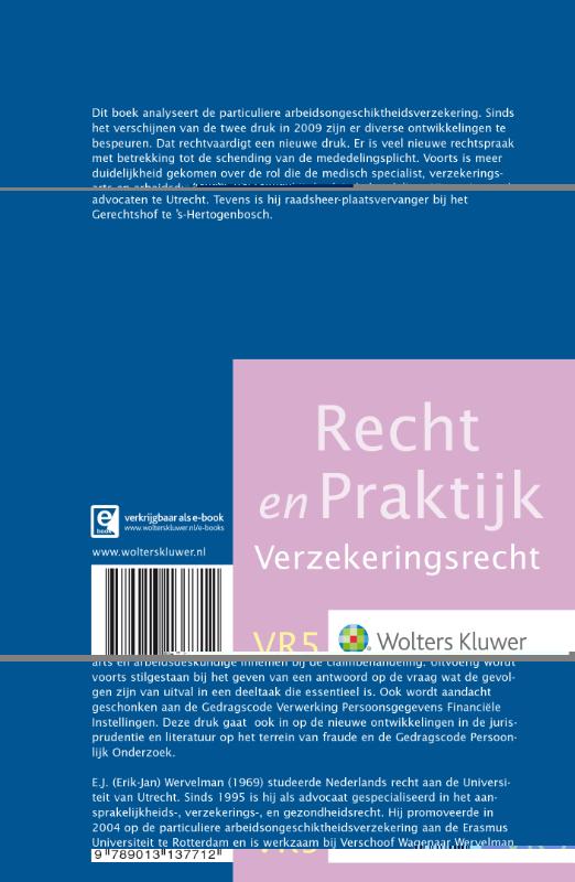 Achterkant van De particuliere arbeidsongeschiktheidsverzekering