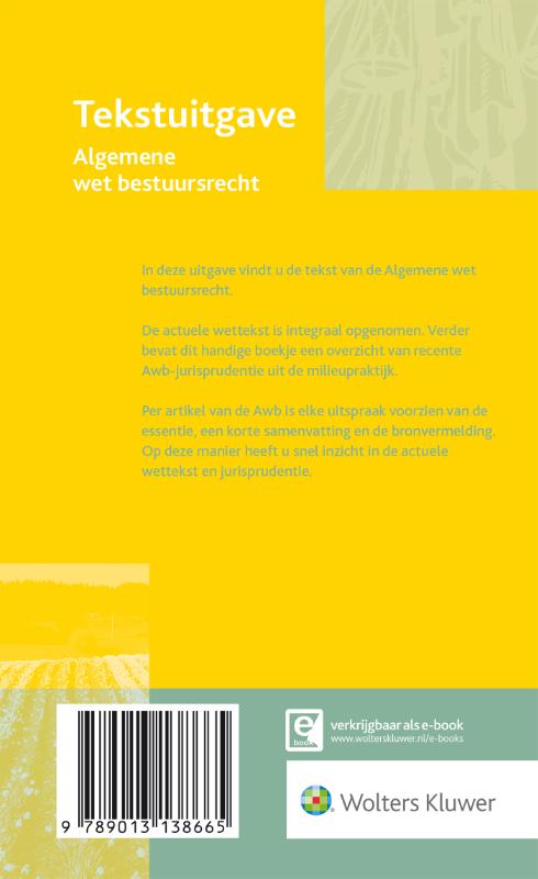 Achterkant van Tekstuitgave