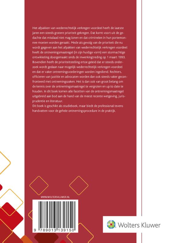 Achterkant van De ontnemingsmaatregel