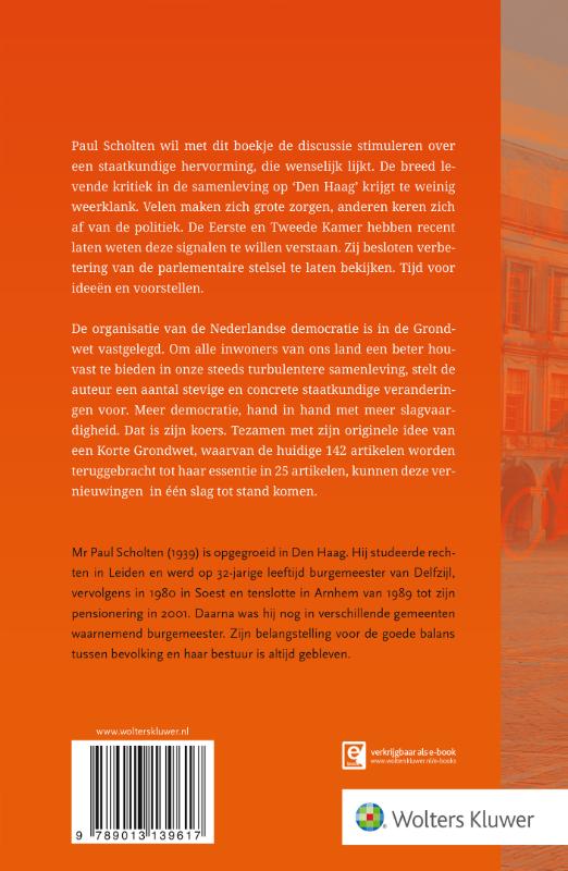 Achterkant van Schets van een Korte Grondwet voor het Koninkrijk der Nederlanden