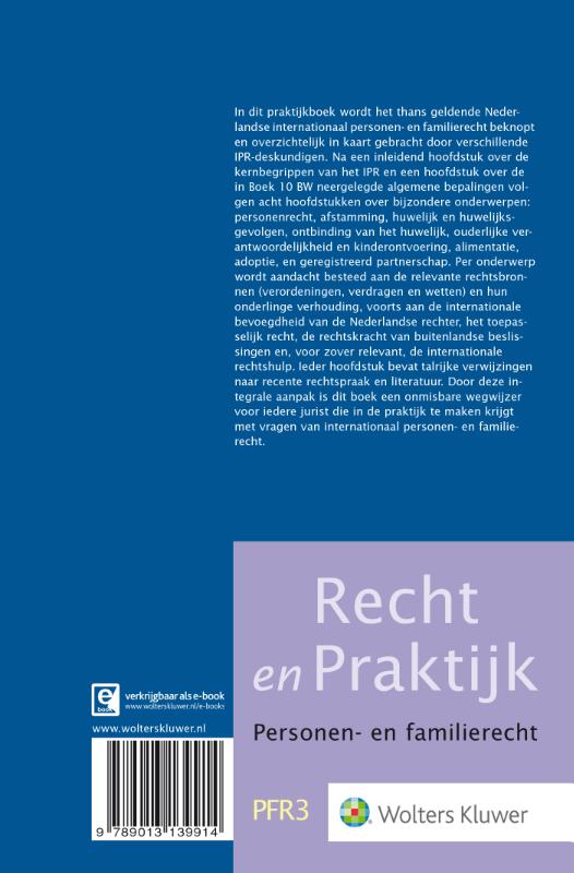 Achterkant van Nederlands internationaal personen- en familierecht