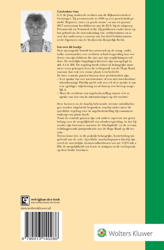 Achterkant van Niet-nakoming van verbintenissen
