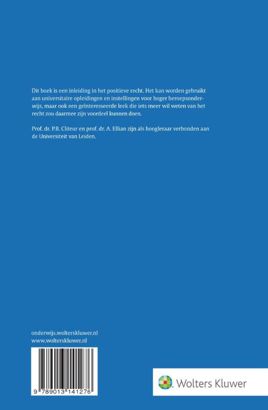 Achterkant van Inleiding recht