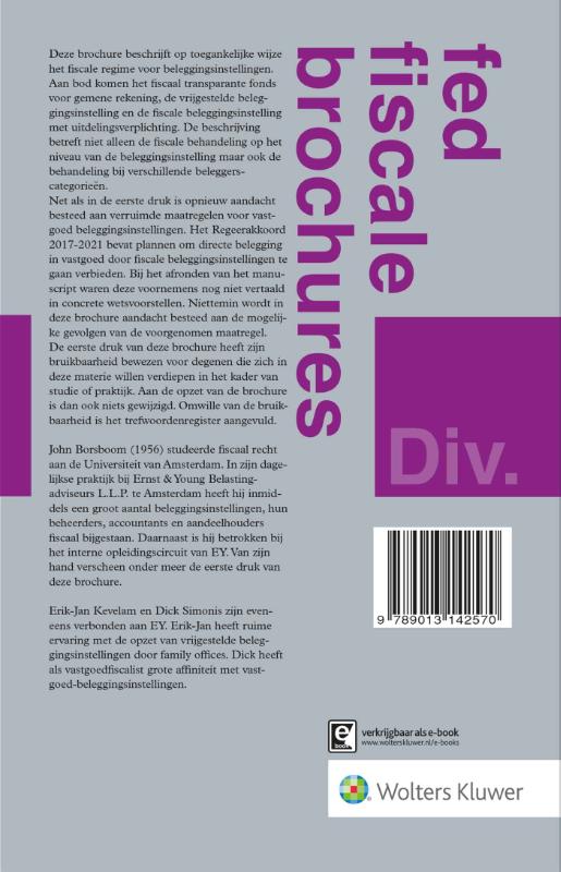Achterkant van Fiscale beleggingsinstellingen