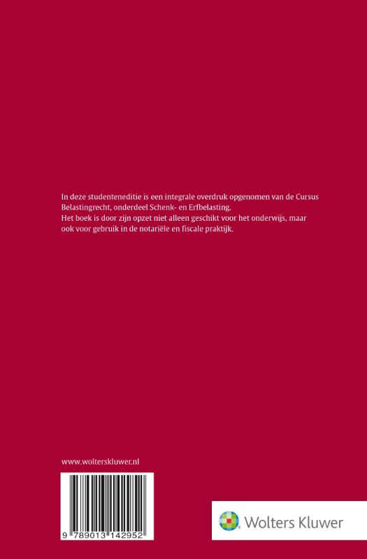 Achterkant van Studenteneditie