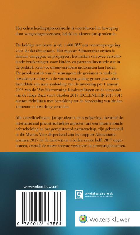 Achterkant van Memo Echtscheiding en alimentatie 2017