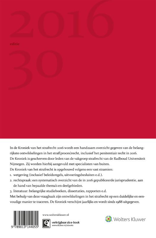 Achterkant van 2016