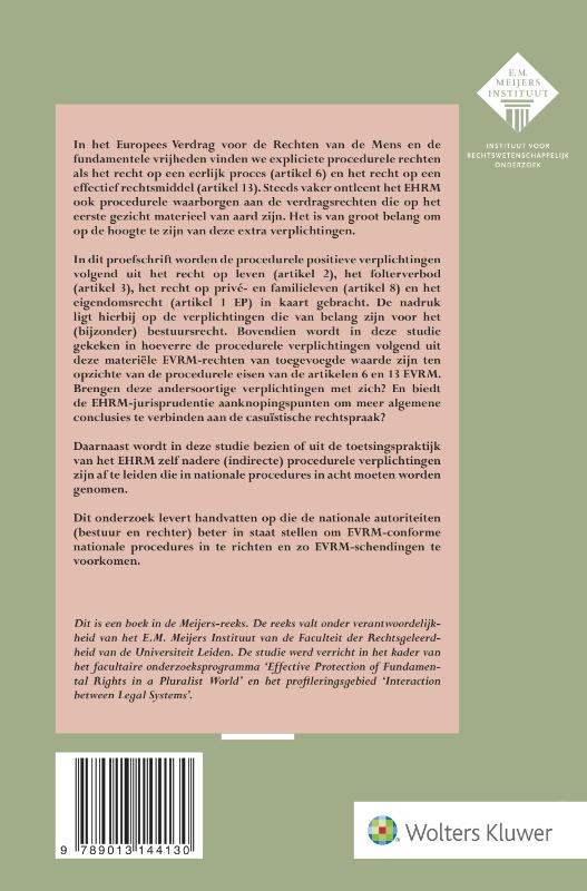 Achterkant van Procedurele waarborgen in materiële EVRM-rechten