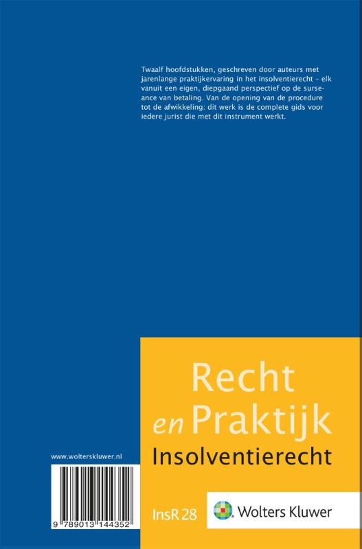 Achterkant van Surseance van betaling