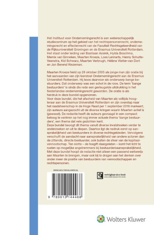 Achterkant van De vele gezichten van Maarten Kroeze's 'bange bestuurders'
