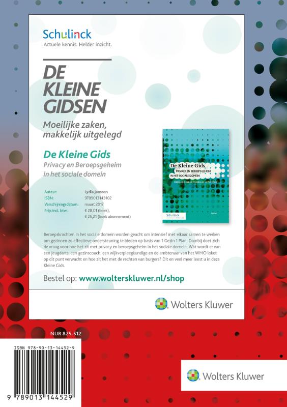 Achterkant van De Kleine Gids voor de Nederlandse sociale zekerheid 2017.2
