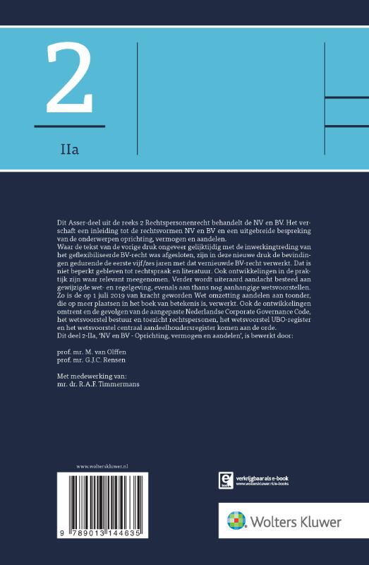 Achterkant van NV en BV - Oprichting, vermogen en aandelen