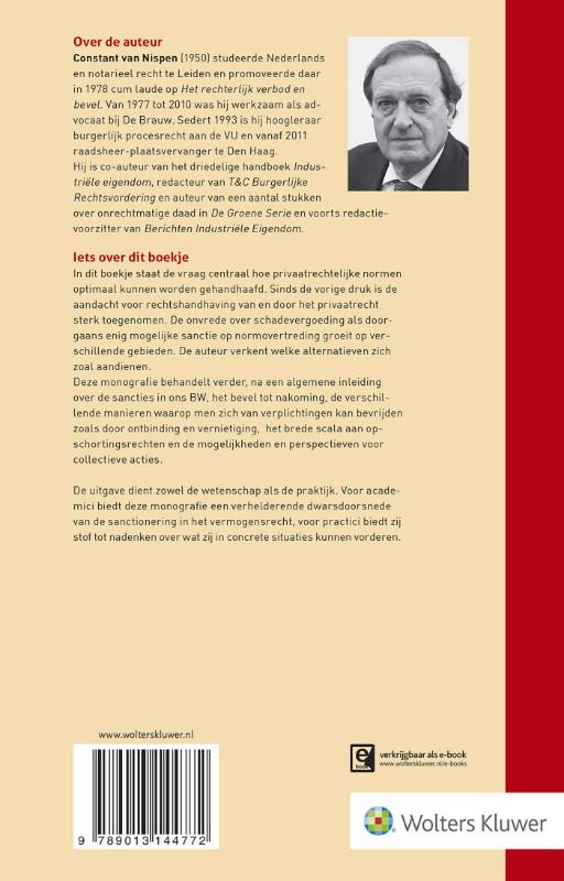 Achterkant van Sancties in het vermogensrecht