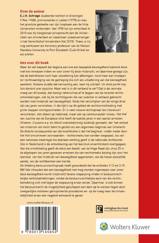 Achterkant van Misbruik van bevoegdheid