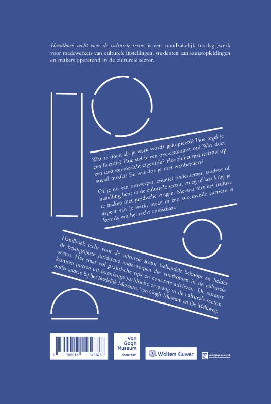 Achterkant van Handboek recht voor de culturele sector