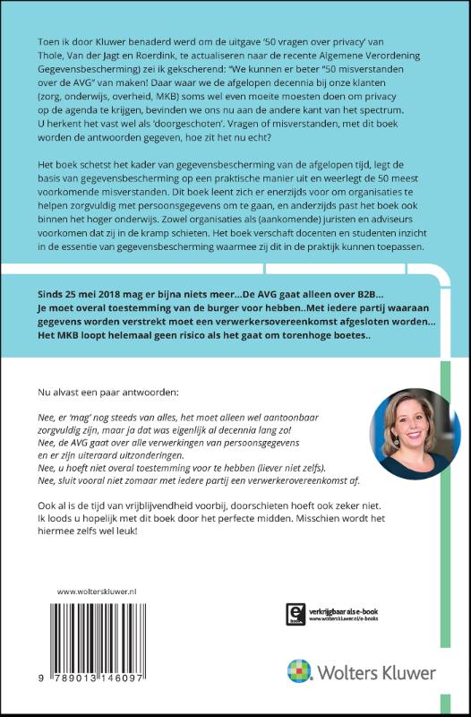Achterkant van 50 misverstanden over de AVG