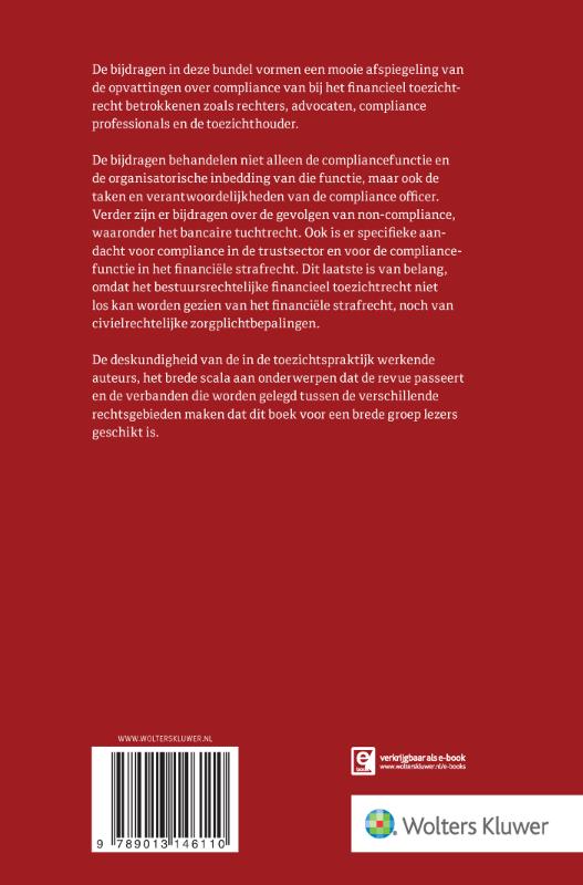 Achterkant van Compliance in het financieel toezichtrecht