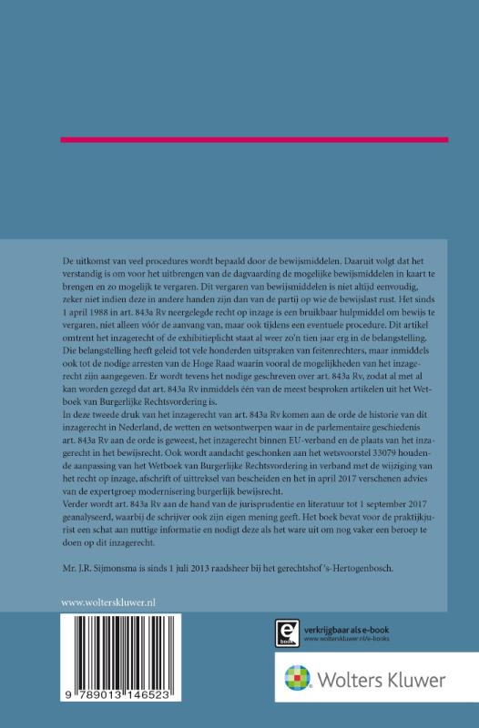 Achterkant van Het inzagerecht