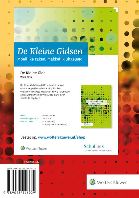 Achterkant van De Kleine Gids voor de Nederlandse sociale zekerheid 2018.1