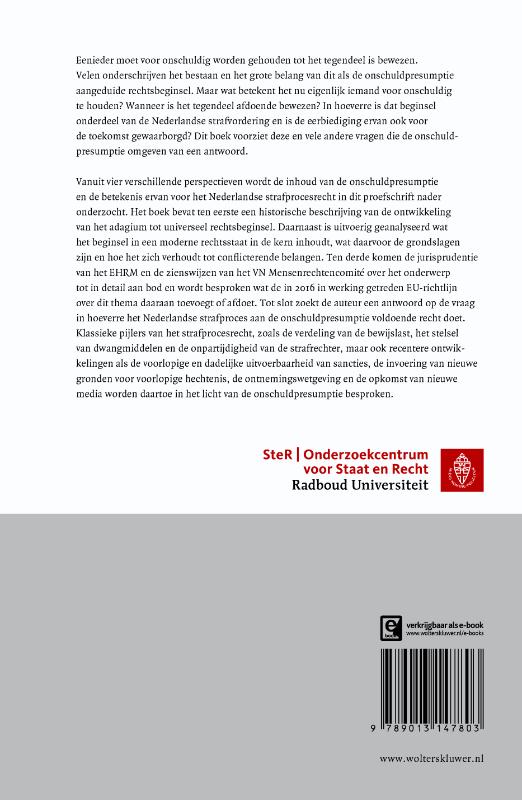 Achterkant van Totdat het tegendeel is bewezen