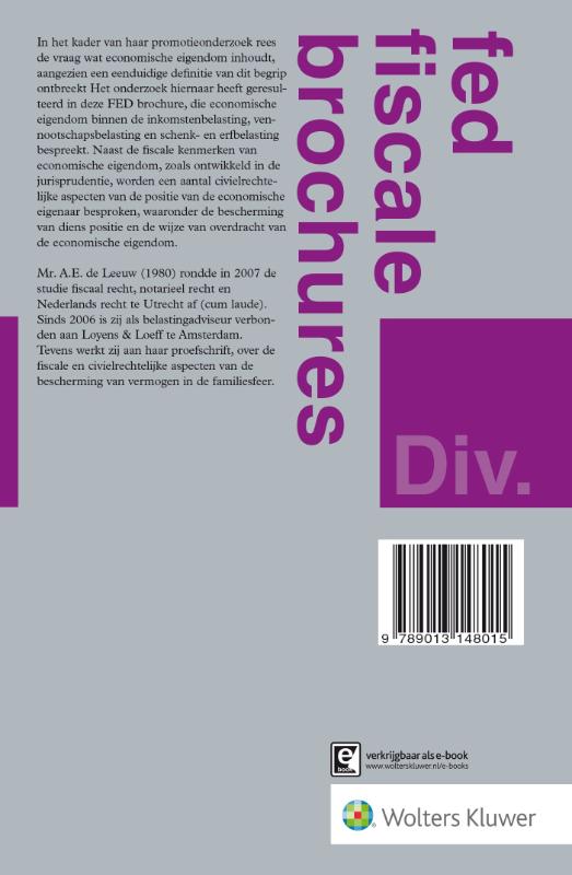 Achterkant van Economische eigendom
