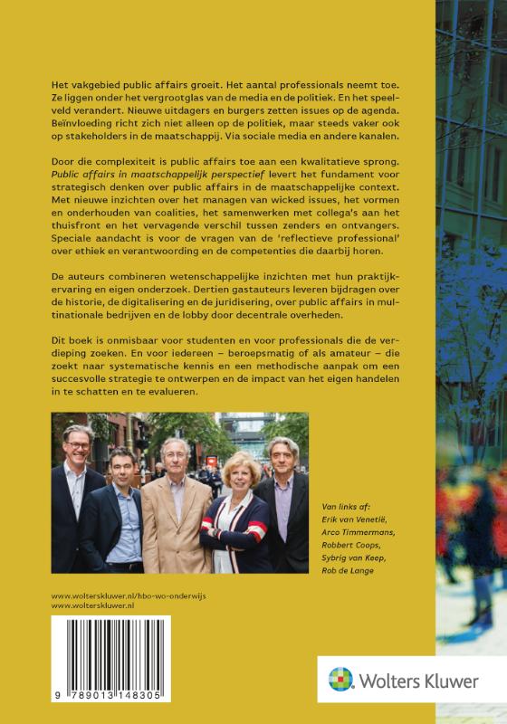 Achterkant van Public affairs in maatschappelijk perspectief