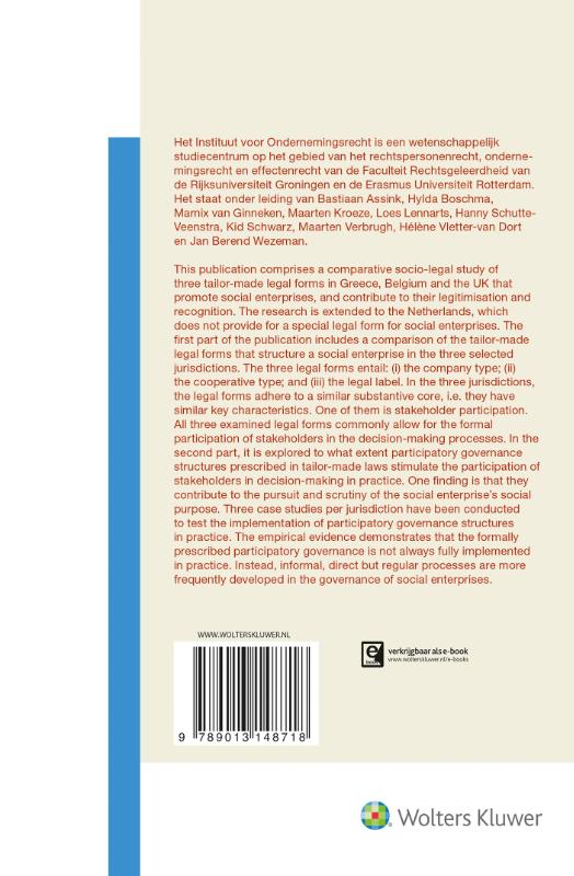 Achterkant van Social enterprises in the EU