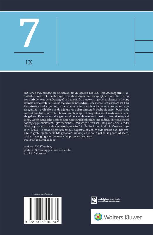 Achterkant van Verzekering