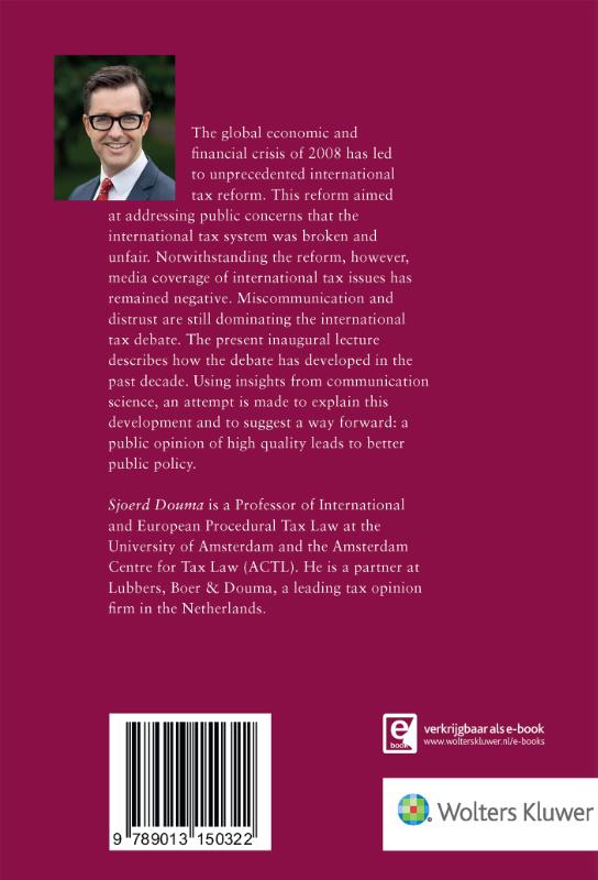 Achterkant van Miscommunication and Distrust in the International Tax Debate