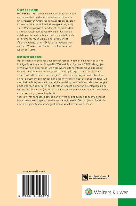 Achterkant van Erfrecht van de langstlevende echtgenoot