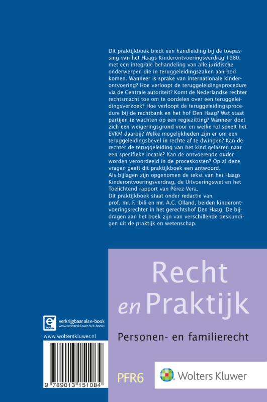 Achterkant van Internationale kinderontvoering