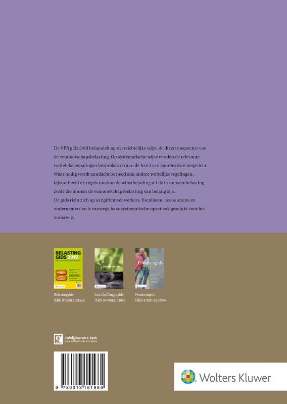 Achterkant van VPB gids 2019