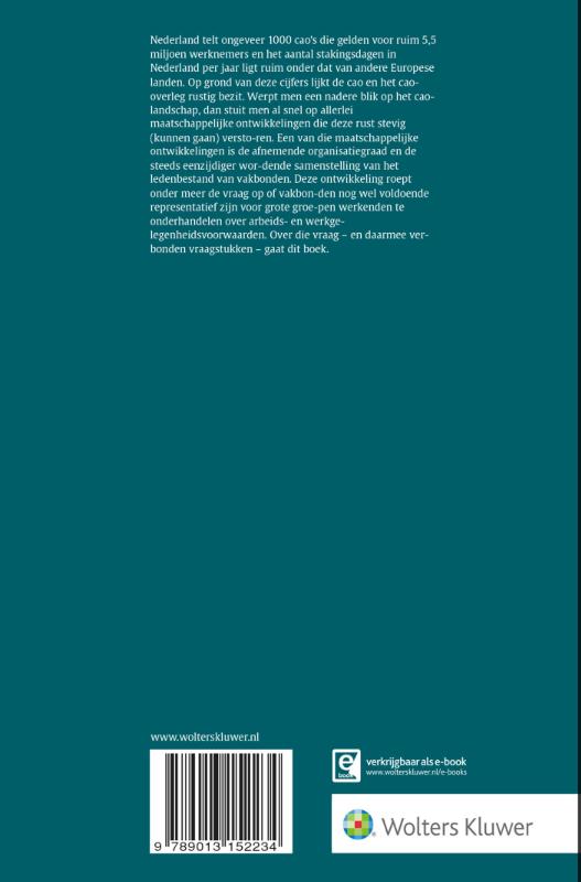 Achterkant van Juridisch onderzoek representativiteit vakbonden in arbeidsvoorwaardenoverleg