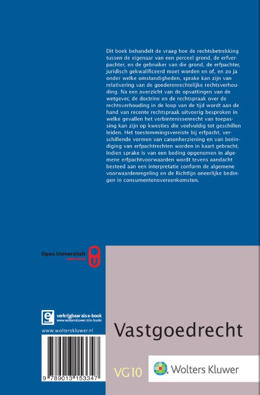 Achterkant van De rechtsverhouding tussen erfpachter en erfverpachter