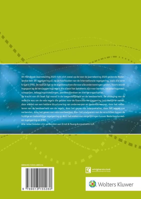 Achterkant van Handboek Jaarrekening 2020