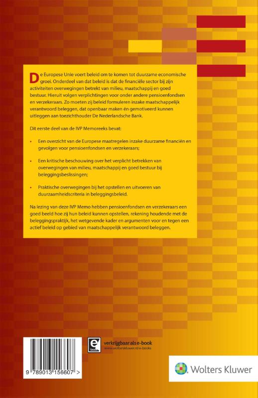 Achterkant van Pensioenfonds, verzekeraar en maatschappelijk verantwoord beleggen