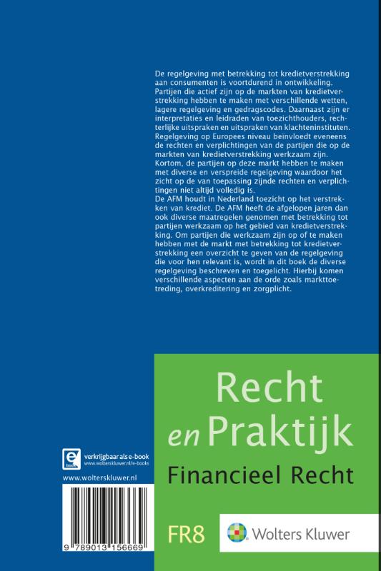 Achterkant van Kredietverstrekking aan consumenten