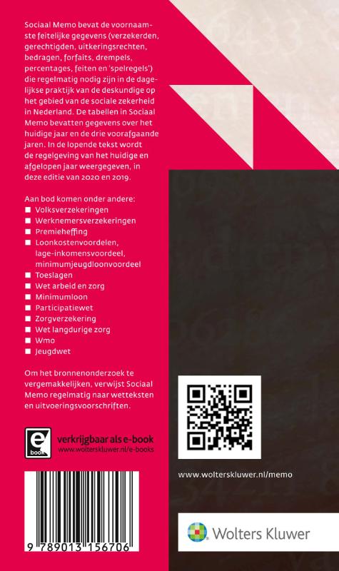 Achterkant van Sociaal Memo januari 2020